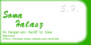 soma halasz business card